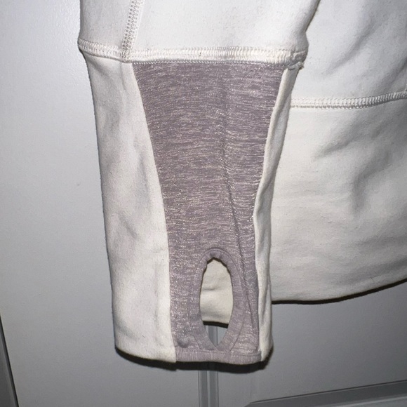 LuluLemon slim fit white zip up - Picture 4 of 4